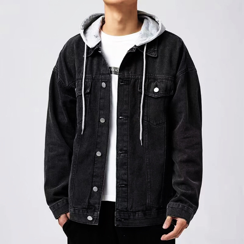 American Style Functional Denim Jacket Men's Spring Ins Retro Personalized All-match BF Fashionable Loose Jacket American Style Functional Denim Jacket Men's Spring Ins Retro Personalized All-match BF Fashionable Loose Jacket