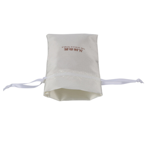 Wholesale imitation silk storage bag jewelry bag silk drawstring bag color printed satin drawstring bag satin bag