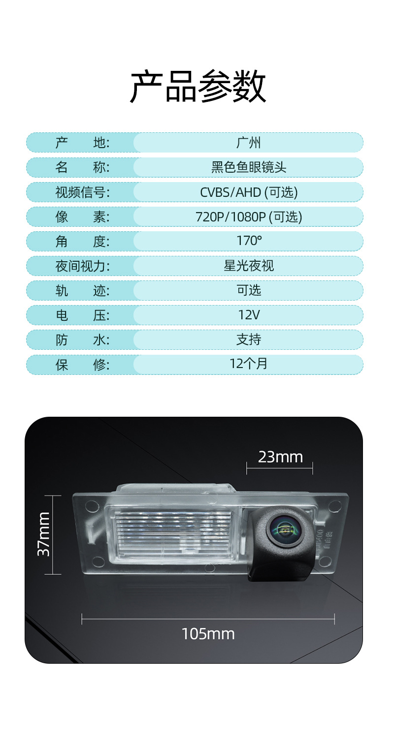 AHD1080P HD Night Vision Car Camera For Jeep Renegade Backup Camera