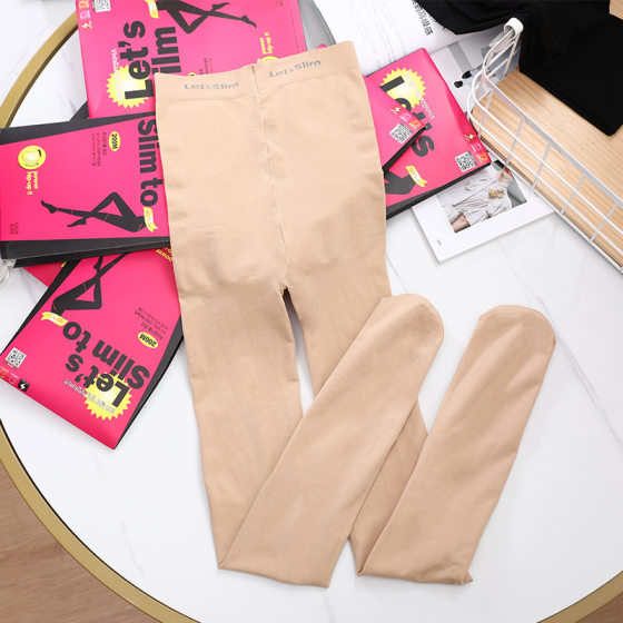 Micro-explosions Korea Let's Slim belly hip 200m pressure socks Black Spring socks