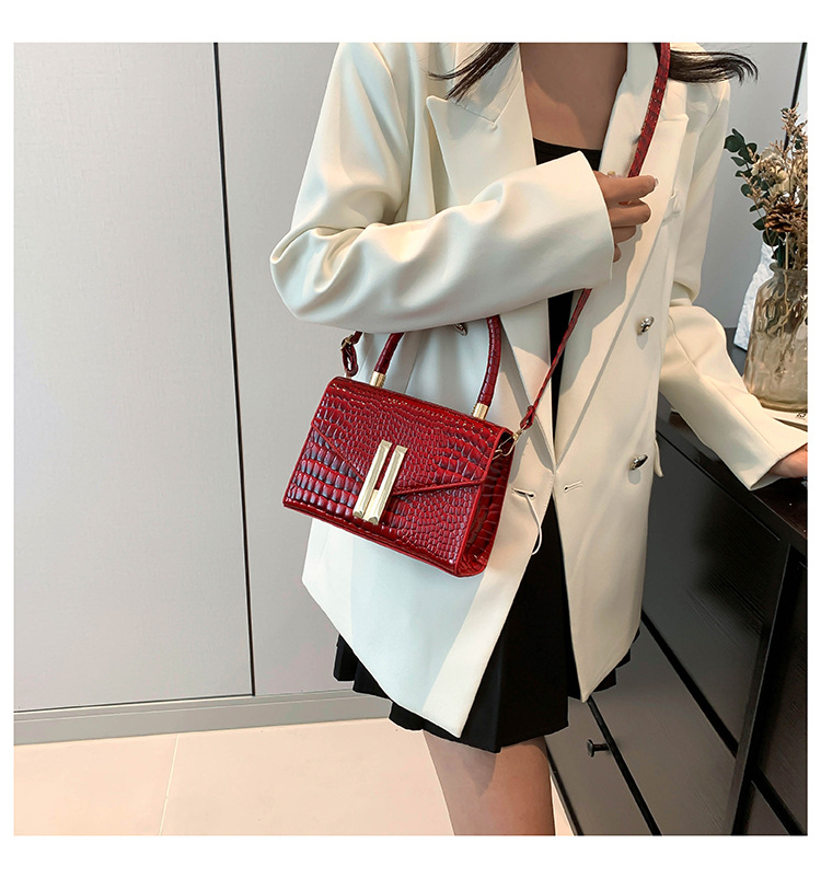 Bellissima, personalizzata, alla moda, borsa a tracolla singola lucida e alla moda da donna, modello 2024, casual e_voghion.com