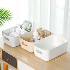 家庭用ポータブル収納ボックスデスクトップ化粧品寝室プラスチック大容量材料スナックプラスチック収納整理ボックス