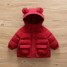 m347女童冬装外套新款洋气儿童加厚棉衣冬季女孩棉袄连帽棉服