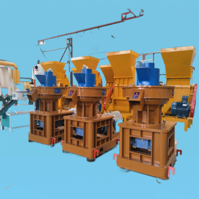 立式环模锯末颗粒机 全自动生物质稻壳制粒设备饲料造粒机