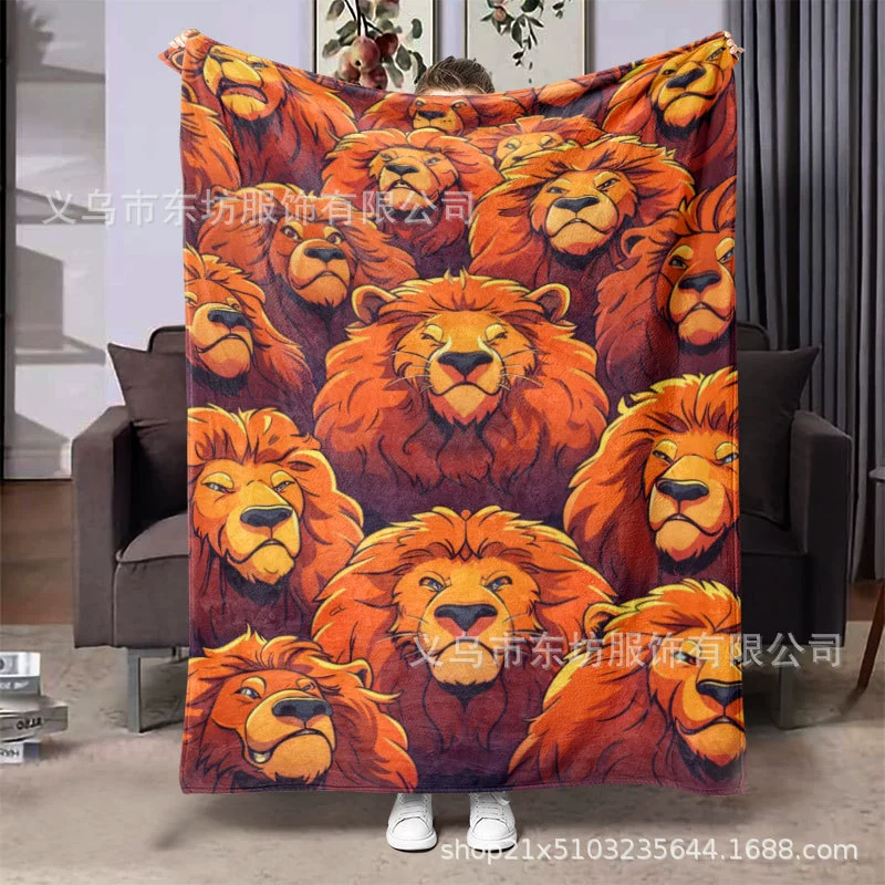 Творческие особенности Льва Могучий удобный фланелевый одеяло ленивый должен быть дома