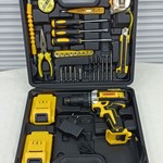 顿兰迪&nbsp; 大套水平仪手持锂电手电钻&nbsp;&nbsp; 黄色