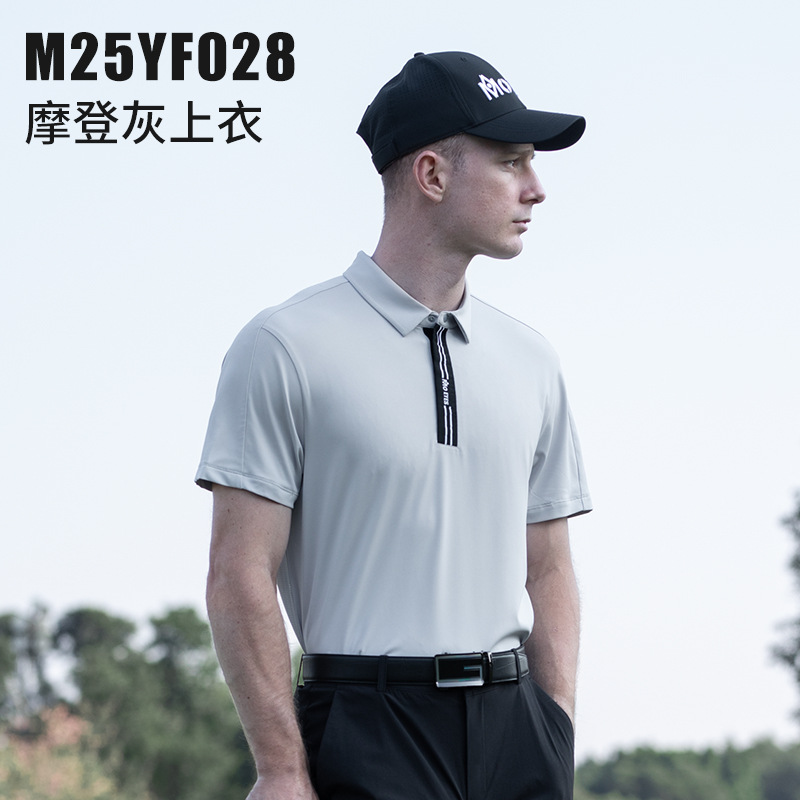 M25YF028-Áo màu xám hiện đại [lưới thoáng khí/mềm mại và có độ đàn hồi cao]