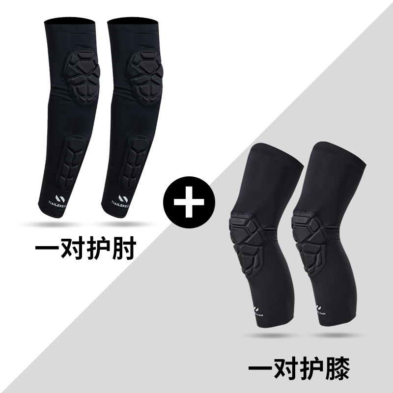 Rodilleras tácticas coderas traje de arrastre baloncesto fútbol equipo de fútbol panal cubierta protectora conjunta anticolisión para hombres