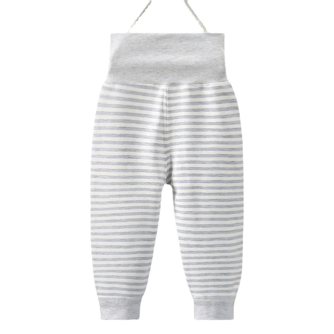 Spring and Autumn Baby's High Waist Belly Protecting Single Pants Baby's Colored Cotton Pants Newborn's Open Crotch Pants Base Single Pants