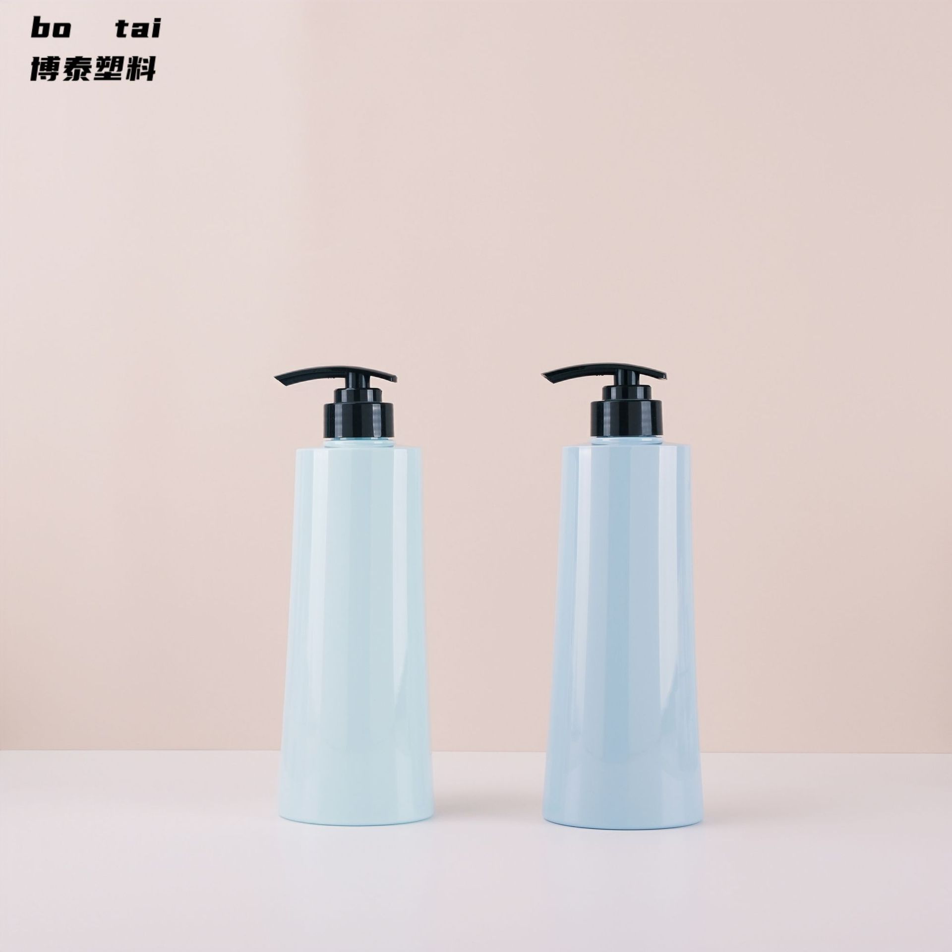 现货500mlpet材质按压瓶500ml化妆品分装瓶可加工沐浴露分装空瓶