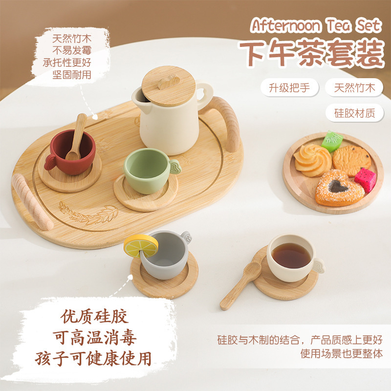 Juguetes de madera para niños transfronterizos para jugar a la casa Simulación de cocina Juego de rol para jugar a la casa Juguetes educativos para bebés