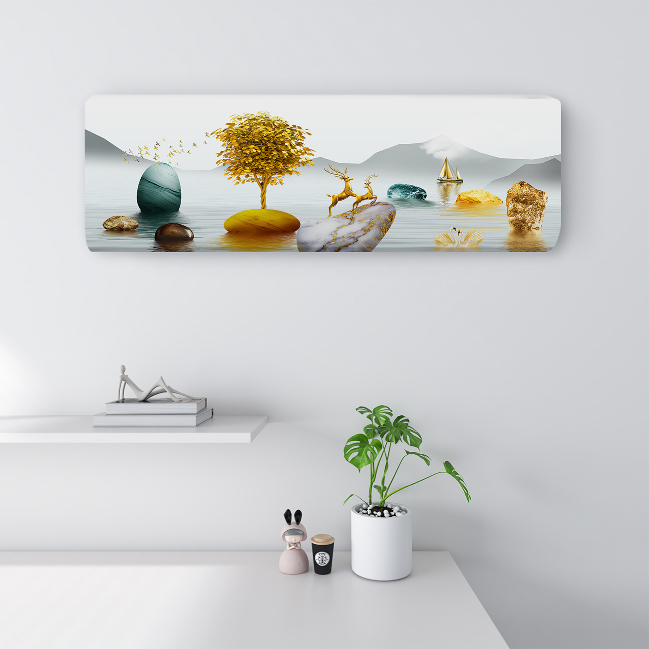 Aire acondicionado cubierta a prueba de polvo 2024 nueva cubierta de aire acondicionado colgante tipo colgante general Glimie todo incluido Haier cubierta de aire acondicionado