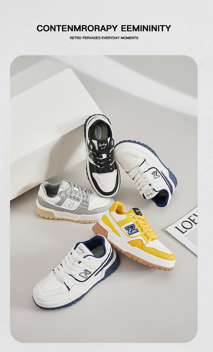 Giày sneaker nam tăng chiều cao đế dày phong cách thể thao đa năng — 619 Trắng Xanh chi tiết 7