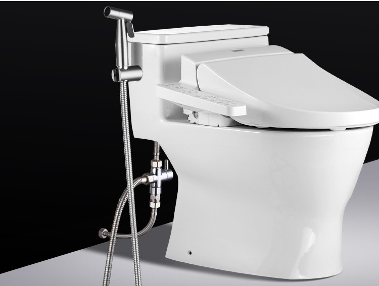 Cross-border 304 stainless steel toilet spray gun set, cleaning and flushing device, blister packaging, feminine bidet three-piece set undefined