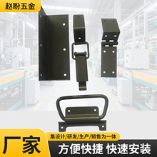 厂家批发重型搭扣木箱合页镀锌搭扣直角木箱锁扣工业箱合页