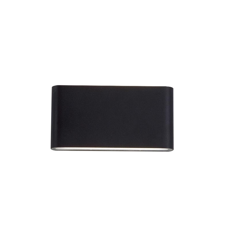 Led lámpara de pared impermeable balcón exterior ultrafino blanco y negro lámpara de jardín exterior escalera simple sala de estar dormitorio lámpara de noche