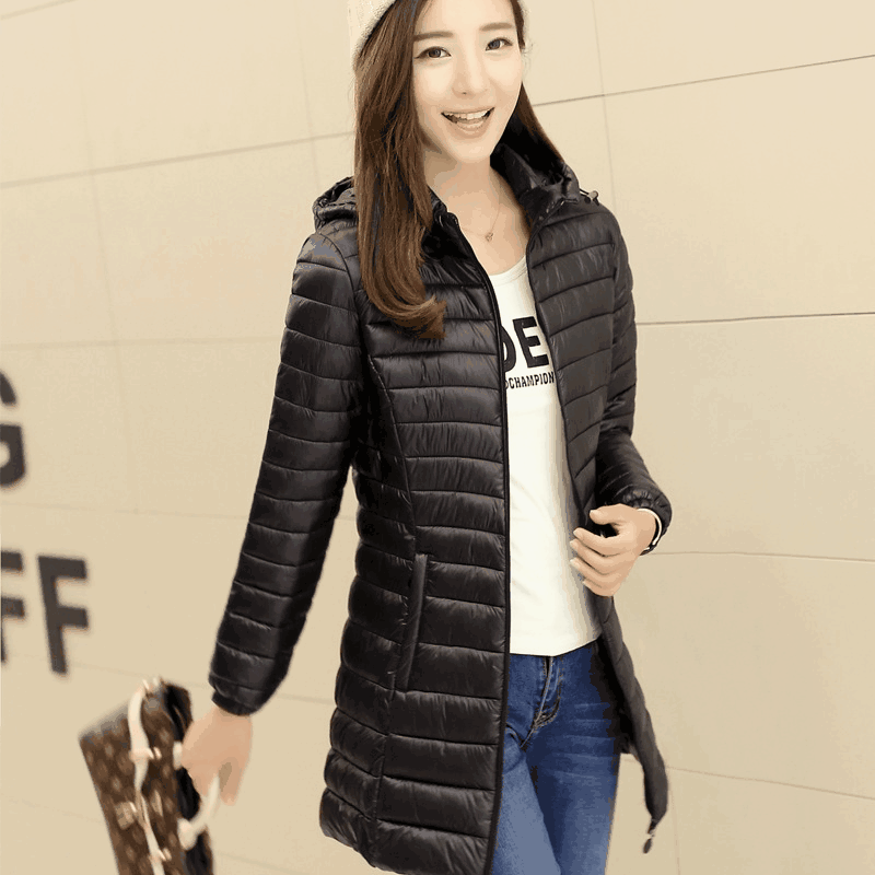Пальто с хлопковой подкладкой, Женское пальто средней длины, большого размера, Мужское пальто среднего возраста с хлопковой подкладкой, Корейская одежда, женское облегающее легкое пуховое пальто с хлопковой подкладкой