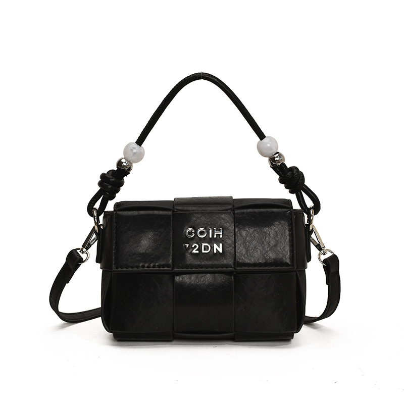 Nicho de tejido bolso mujer 2025 nueva moda versátil bolso de hombro de moda textura retro bolso cuadrado