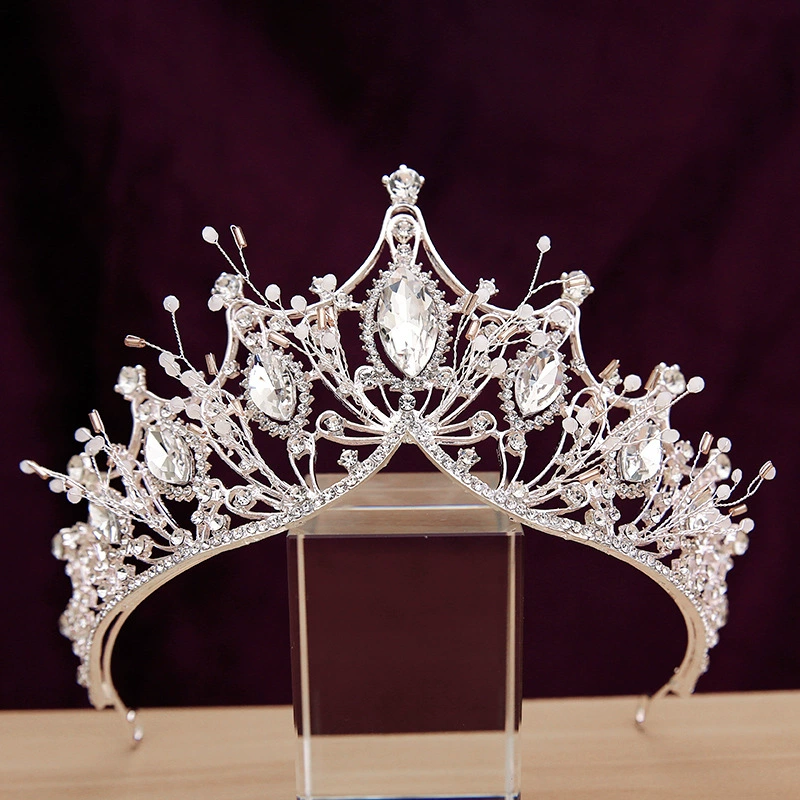 Tiara for bride, wedding dress, accessory, crown, Japanese and Korean, Birthday gift