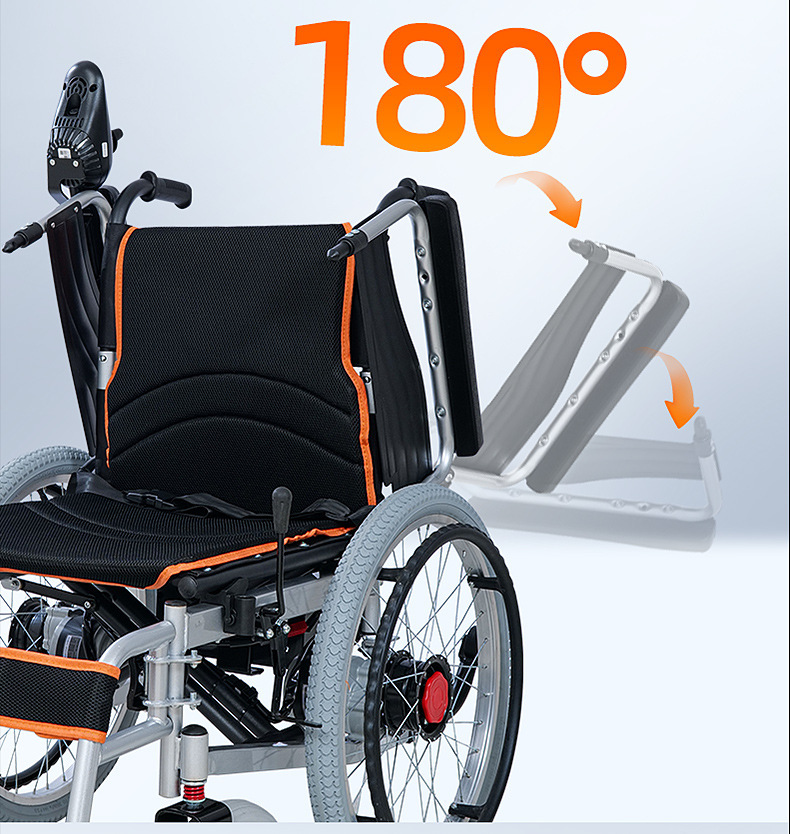 Export Low-Back Foldable Mobility Scooter for the Elderly, Intelligent Fully Automatic and Convenient Electric Wheelchair Scooter