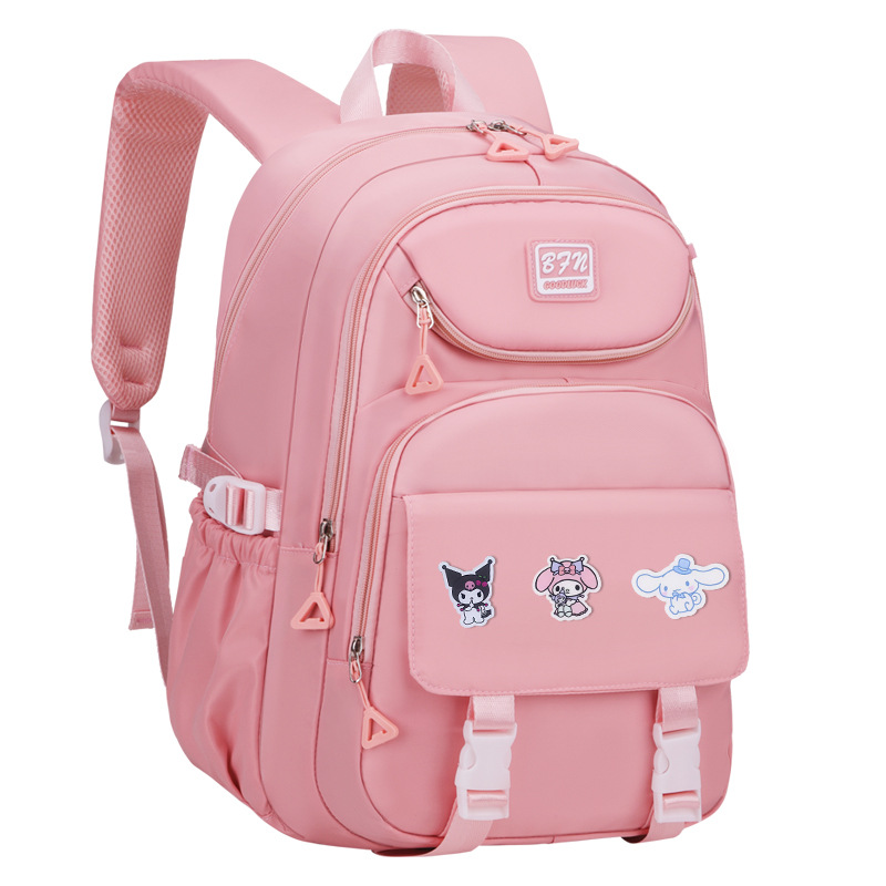 26 nuevos estudiantes de secundaria secundaria mochila de gran capacidad para niñas para reducir la carga de los estudiantes de primaria 3 - 6 - 9 grados mochila escolar