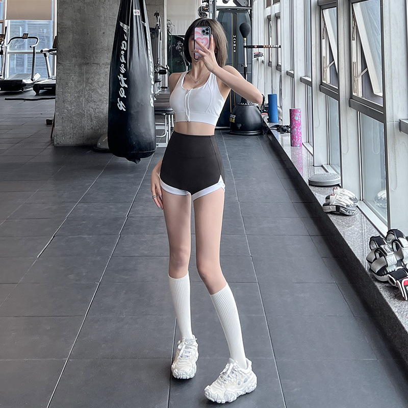 高级固定杯拼色可调节美背运动防震聚拢跑步健身文胸瑜伽背心女|undefined