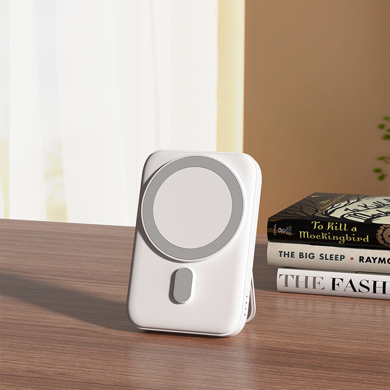 Apple 携帯電話に適した磁気スリーインワンワイヤレスパワーバンク折りたたみデスクトップスタンド 20W 高速充電ワイヤレス充電|undefined