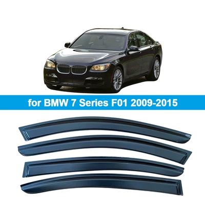 Suitable for Bmw 7 Series F01 Short Wheelbase 2009-2015 Rain and Sun Protection Side Windows (Rain shield) - for-7-series-f01-short-wheelbase-2009-20154pcs