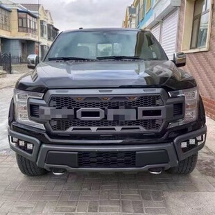 跨境F150前格栅适用18-20福特F150猛禽带灯前脸皮卡Ford中网格栅-阿里巴巴