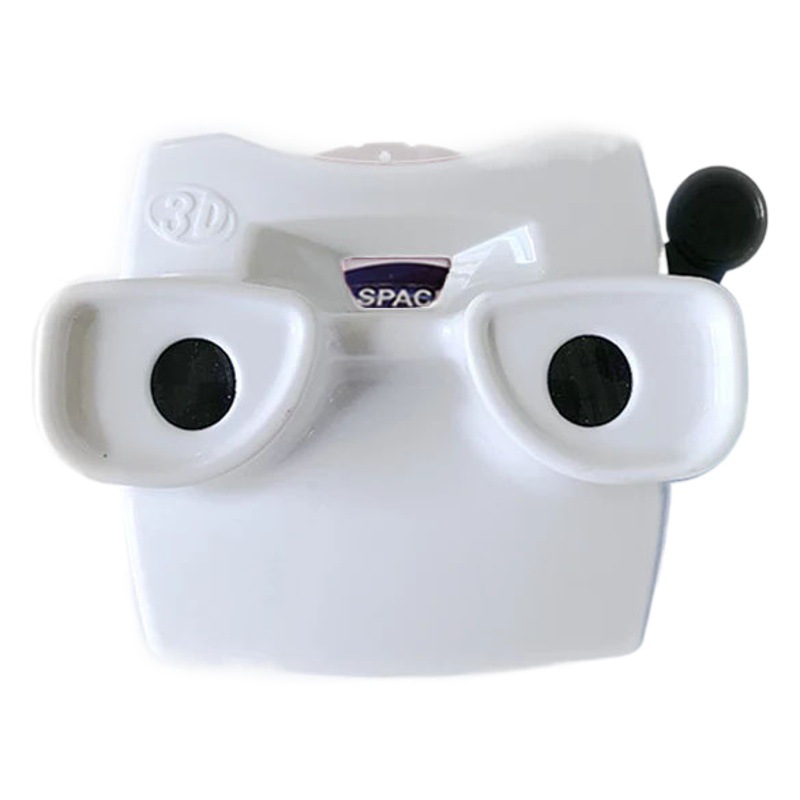 Venta caliente de los niños Qizhi educación temprana Ciencia Cognitiva juguetes 3D caja de transferencia de visualización proyector de la máquina con 2-disco de diapositivas