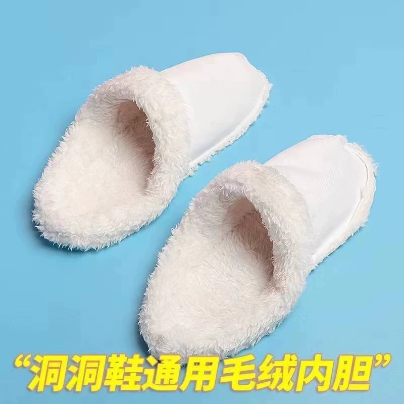 Обувь с дырочкой Внутренняя рубашка плюс бархат Мужская и женская обувь с дырочкой