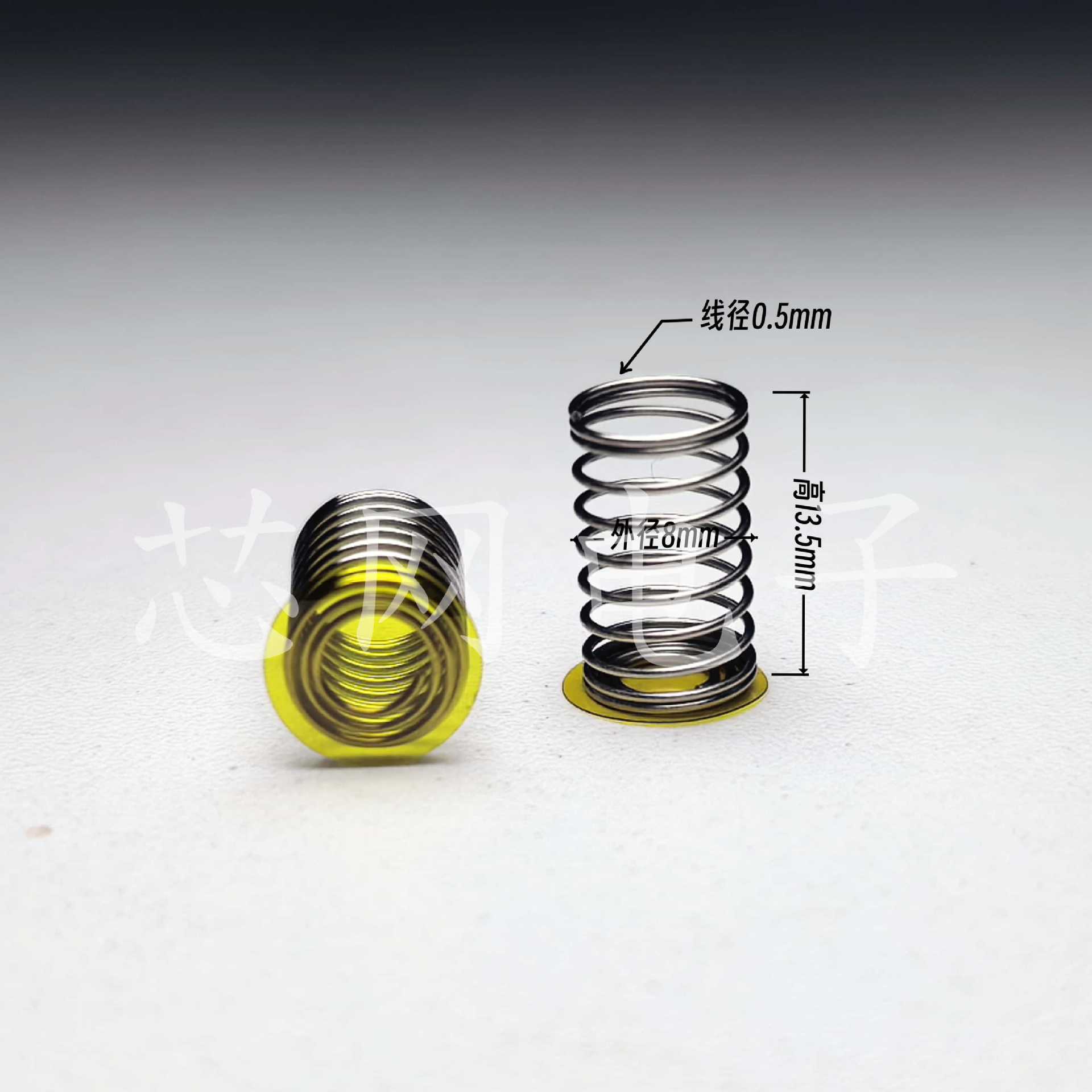 F8-13.5-0.5(内4)-ML 芯网电子SMT编带弹簧麦拉片Φ9.3防锈镀镍
