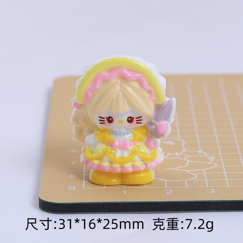立体多色小猫雨伞手工diy自制饰品配件奶油胶树脂小配件材料批发|undefined
