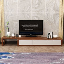 实木可伸缩电视柜茶几组合现代简约新中式卧室地柜小户型客厅家具