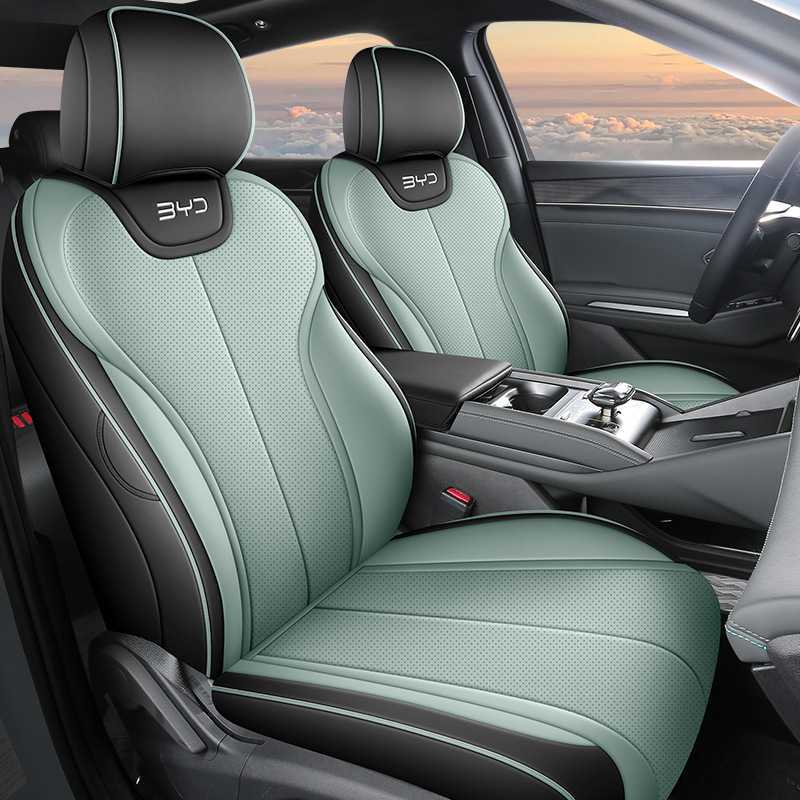 Full Leather, Qìchē Modelə uyğun (Original) oturacaq örtükləri - cyan-l