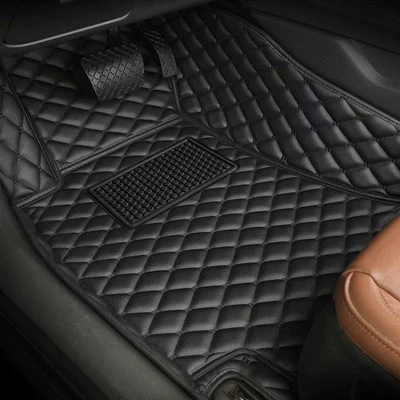 Single-piece car floor mat for: Ayaqaltılar (Kovriklər) - please-leave-a-message-with-the-car-model-and-year-when-placing-an-order-hot-selling-items-at-a-reduced-price-huiqi-single-layer-main-driver-black-black-line-leather-hot-sale-big-discount