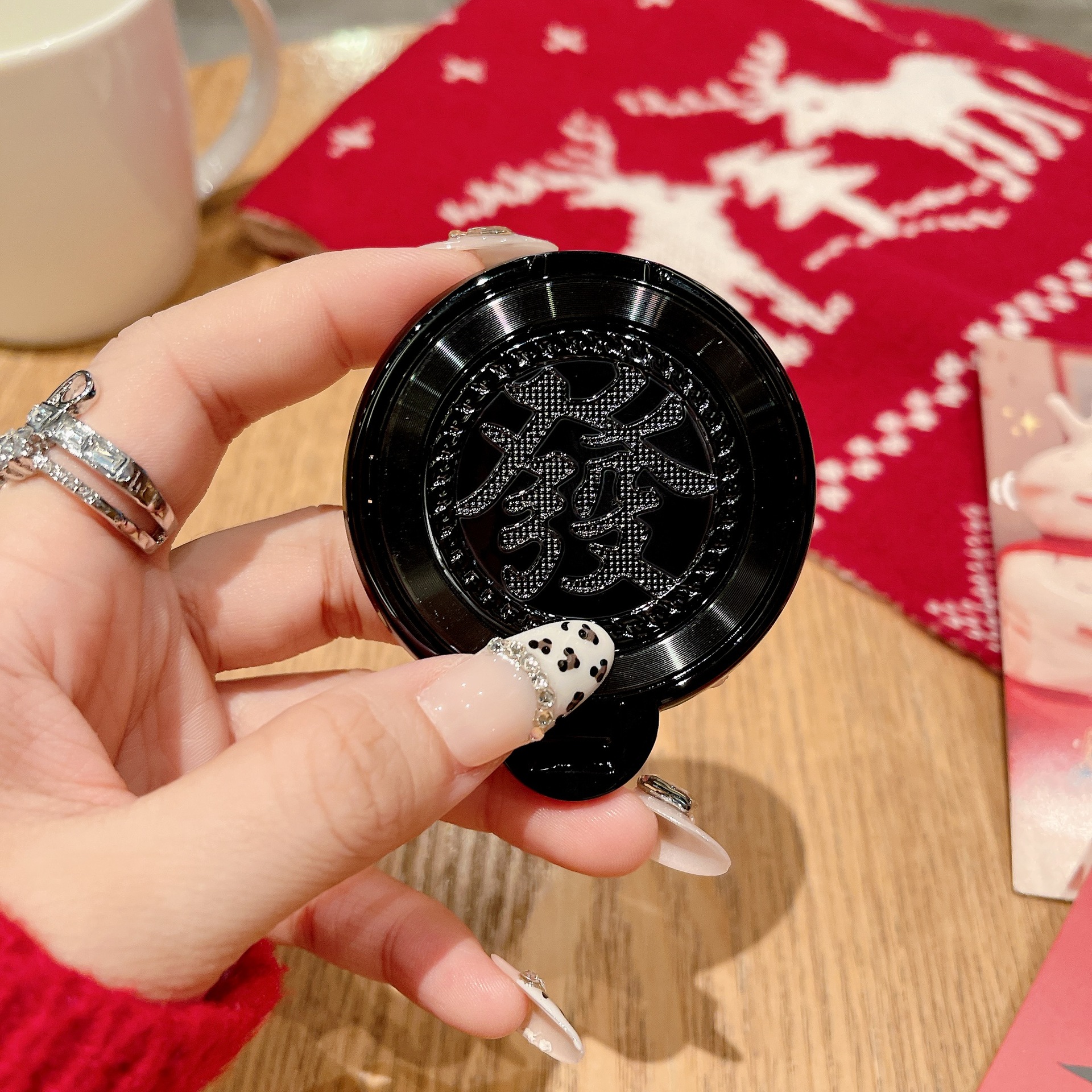 Año Nuevo para ganar dinero y descomprimir giroscopio giratorio soporte de succión de teléfono móvil perezoso caso de teléfono móvil soporte creativo universal