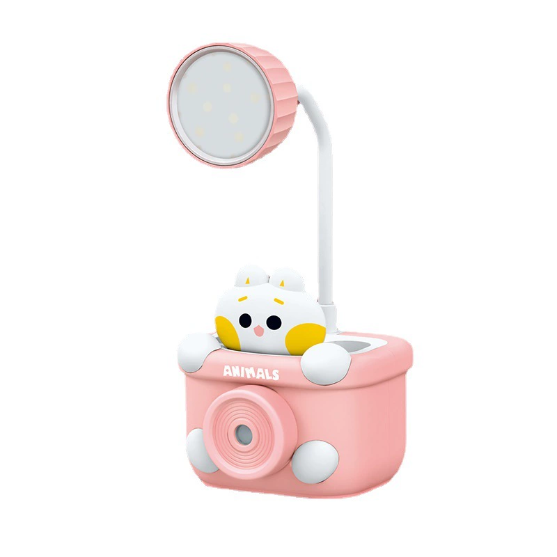 Мультфильм Джингл Кот USB перезаряжаемый светодиодный студент милый Контейнер для ручки точилка для карандашей высокая цветовая ценность настольная лампа завод для разработки подарков