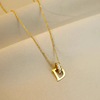 Necklace for beloved stainless steel, fresh accessory, Chinese style, does not fade, wholesale, Birthday gift