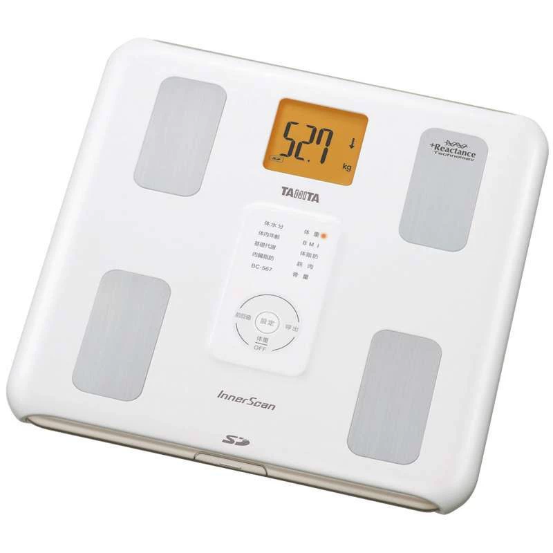 Весы для тела FAT Scale (TANITA BC-567N) Анализ состава тела, 9 параметров, белые, 327×330×36 мм