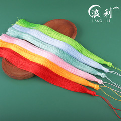 Solid color 30cm tassels Chinese style long smooth straight tassels home decoration film and television drama decorations