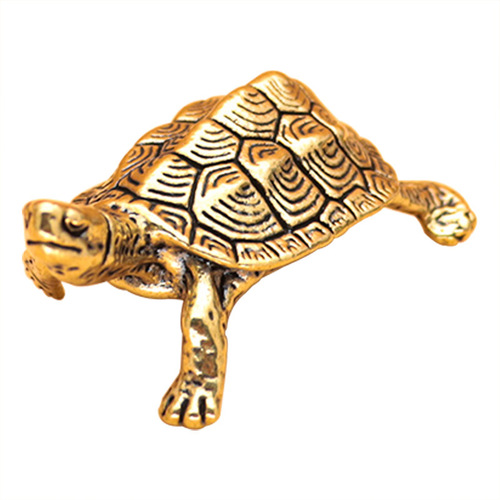 Longevity turtle ornaments brass home tea pet auspicious national trend home decoration ancient style craft small gift turtle