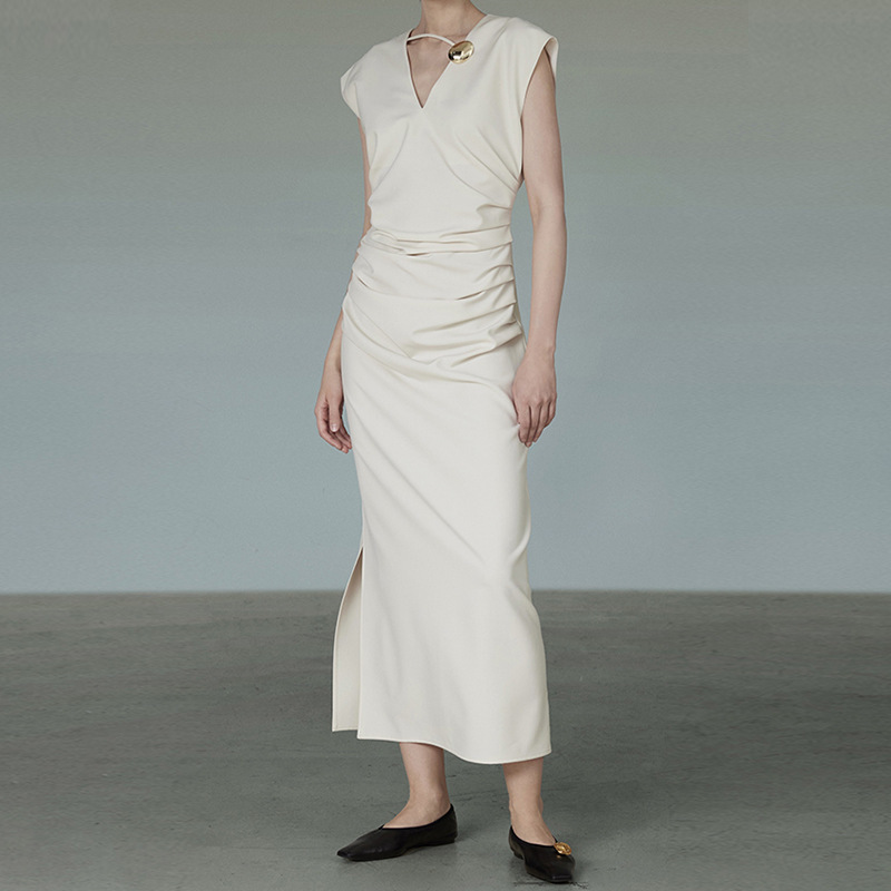 Special Clearance Sleeveless Dress Women's Summer New Style High-End Temperament Slim Skirt Long Skirt Non-Returnable and Non-Exchangeable