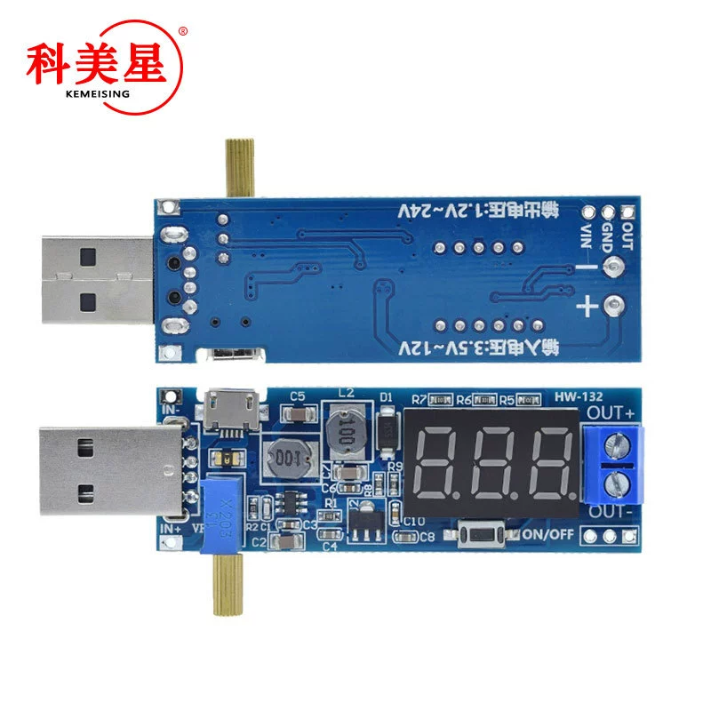 DC-DC USB-регулятор питания 5V к 3.3V 9V 12V 24V Настольный модуль питания