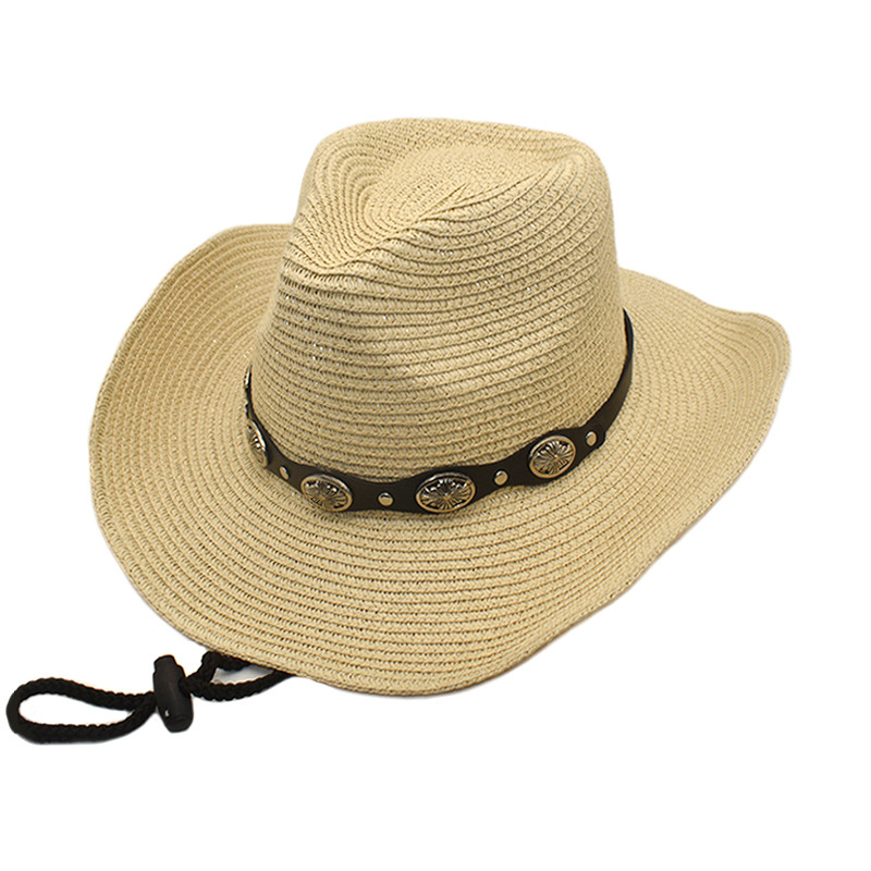 Women's Vacation Beach Solid Color Wide Eaves Straw Hat display picture 5