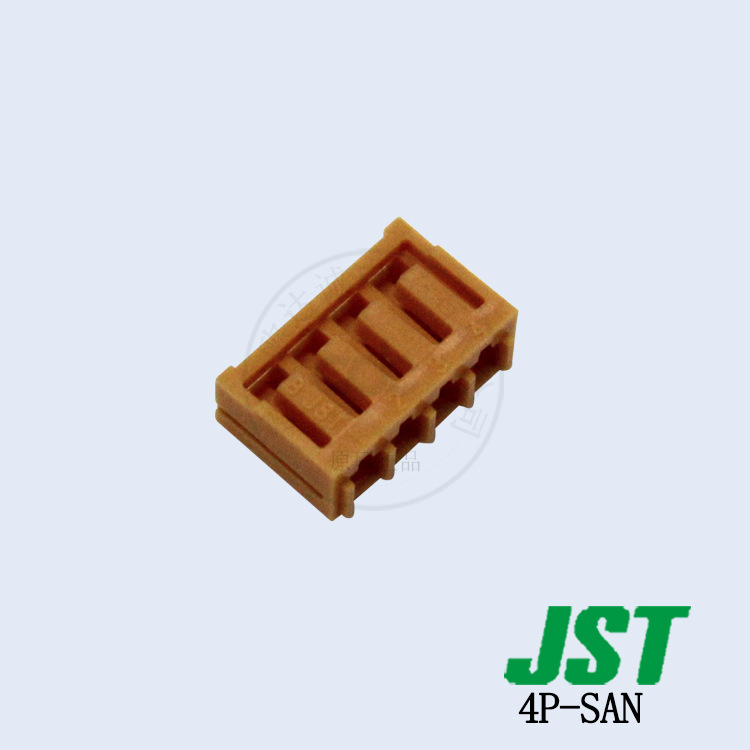 现货4P-SAN壳子塑壳 JST连接器线对板SAN系列间距2.0mm接插件外壳