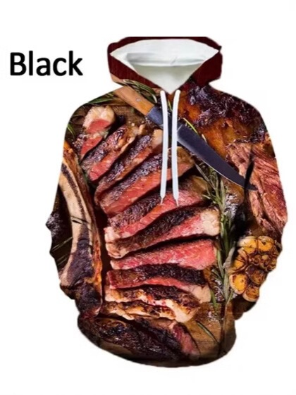 3D Printing Funny Food Pattern Men's Hoodie Long Sleeve Hooded Pullover Sweatshirts Casual Oversized Men 3D Printing Funny Food Pattern Men's Hoodie Long Sleeve Hooded Pullover Sweatshirts Casual Oversized Men