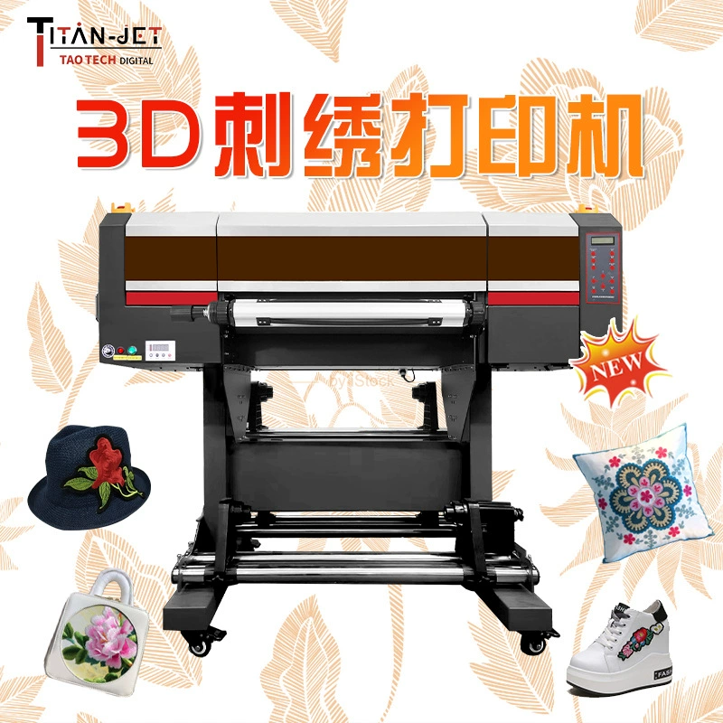 3D-принтер для вышивки, подушка для шляпы, 3D-имитация вышивки, пенопластовая стерео-картина, машина для печати на одежде, цифровая печатная машина