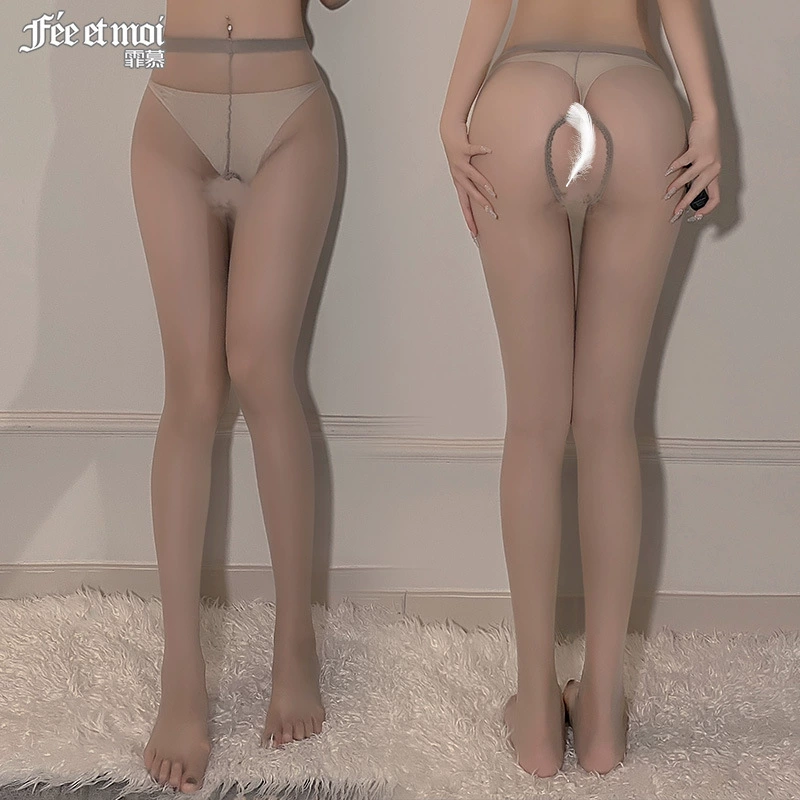霏慕 Sexy underwear sexy stockings passion and perspective temptation open-end pantyhose foreign trade wholesale 7349