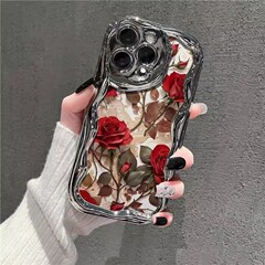 新款玫瑰花朵适用苹果iPhone17手机壳荣耀80小众高级感防摔保护套